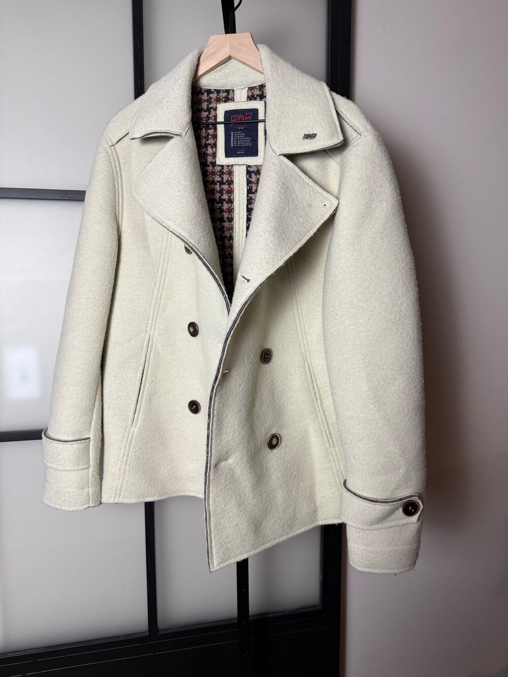 BOB Felt Peacoat Made in Italy Size XL